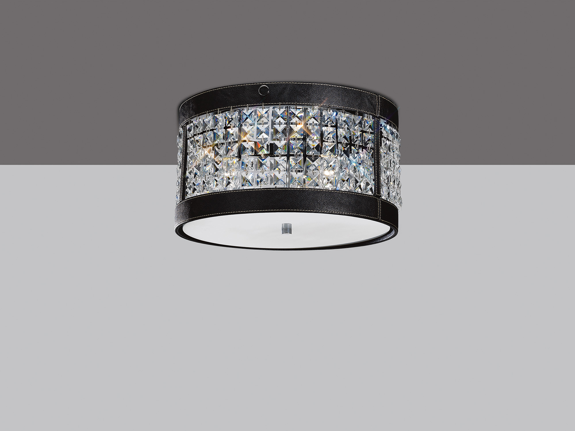 Celsa Crystal Ceiling Lights Diyas Flush Crystal Fittings